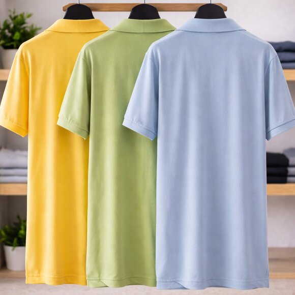 Croft & Barrow Men’s Polo Shirts | Size L | Yellow, Green & Blue - Picture 2 of 5